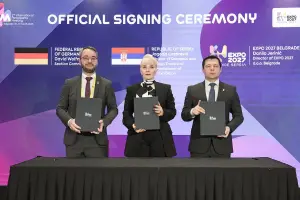 Лазаревић потписује уговор са немачким комесарима за Експо 2027 Београд